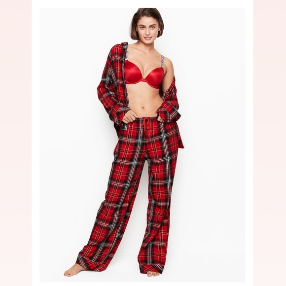 Victoria’s Secret shimmer flannel PJ set - Picture 4 of 16